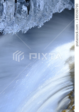 A refreshing image photo featuring the sound of water and icicles. A refreshing image photo featuring the sound of water and icicles. 140598790