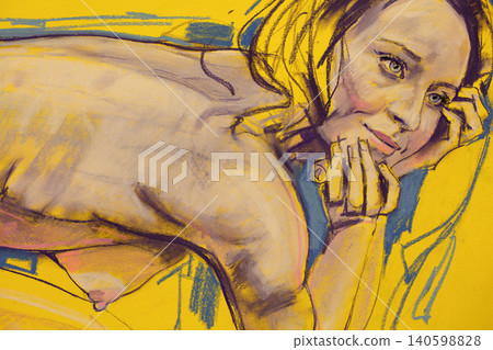 oil painting, female portrait, handmade oil painting, female portrait, handmade 140598828