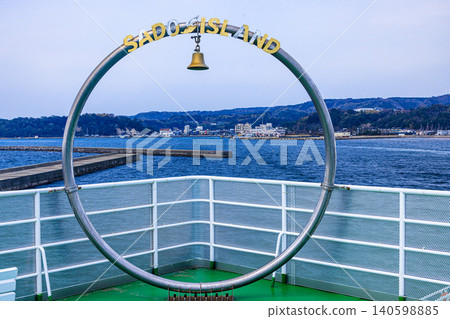 [Niigata Prefecture_Sado] Ogi Port from the boat 140598885