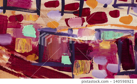abstraction, oil painting 140598921