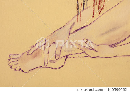 human's figure, pencil drawing illustration, sketch human's figure, pencil drawing illustration, sketch 140599062