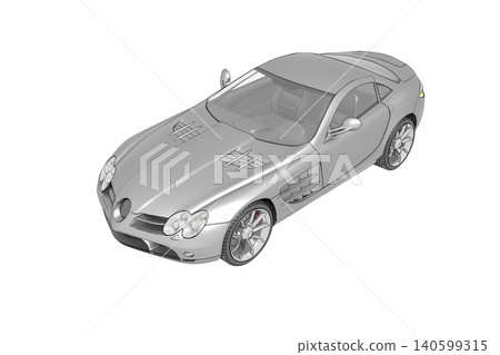 car isolated on transparent background, 3d illustration, cg render car isolated on transparent background, 3d illustration, cg render 140599315