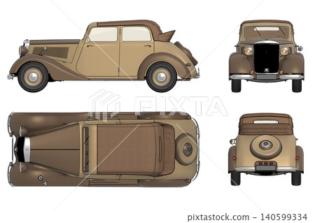 car isolated on transparent background, 3d illustration, cg render car isolated on transparent background, 3d illustration, cg render 140599334