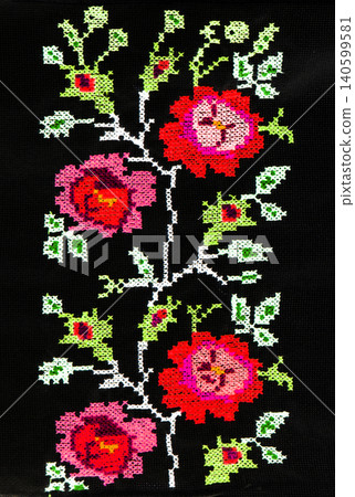 Handmade embroidery, folk arts and crafts Handmade embroidery, folk arts and crafts 140599581