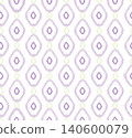 Stylish flourish swirl line ikak ornament  seamless pattern. Abstract organic shape vintage fabric fashion seamless texture for wallpapers, textile. 140600079