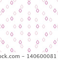 Stylish rhombus line ikat ornament seamless pattern. Abstract organic shape vintage fabric fashion seamless texture for wallpapers, textile. 140600081