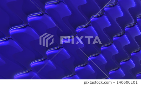 Abstract Blue 3D Glossy Rounded Tile Pattern Background, Futuristic Geometric Surface with Deep Blue Reflections Abstract Blue 3D Glossy Rounded Tile Pattern Background, Futuristic Geometric Surface with Deep Blue Reflections 140600101