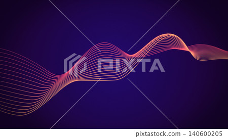 Neon glowing abstract wave line animation, futuristic flow curve background, digital technology loop motion graphic, orange purple gradient lines Neon glowing abstract wave line animation, futuristic flow curve background, digital technology loop motion graphic, orange purple gradient lines 140600205