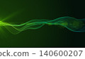Neon glowing abstract wave line animation, futuristic flow curve background, digital technology loop motion graphic, green teal mesh ribbon 140600207