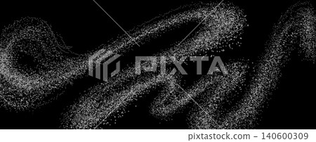 Abstract White Dust Particle Wave Background on Dark Black with Scattered Speckle Texture Abstract White Dust Particle Wave Background on Dark Black with Scattered Speckle Texture 140600309