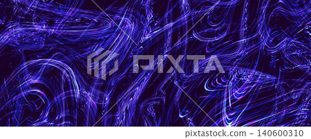 Abstract Dark Blue and Purple Neon Swirl Background with Glowing Wave Texture Abstract Dark Blue and Purple Neon Swirl Background with Glowing Wave Texture 140600310