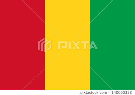 Guinea flag illustration Guinea flag illustration 140600358