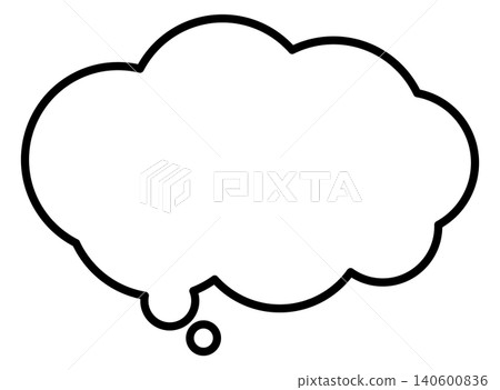 A black speech bubble representing worries and stress. A black speech bubble representing worries and stress. 140600836