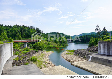 Emergency spillway of Rumoi Dam Emergency spillway of Rumoi Dam 140600842