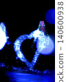 A glowing, abstract arrow 140600938