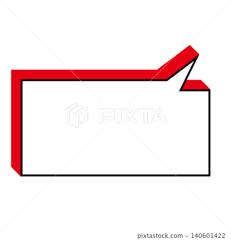 A simple, horizontally oriented rectangular speech bubble illustration (with a white background). A simple, horizontally oriented rectangular speech bubble illustration (with a white background). 140601422