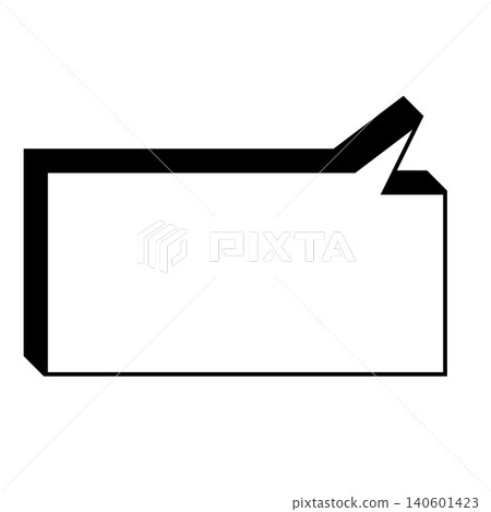 A simple, horizontally oriented rectangular speech bubble illustration (with a white background). A simple, horizontally oriented rectangular speech bubble illustration (with a white background). 140601423