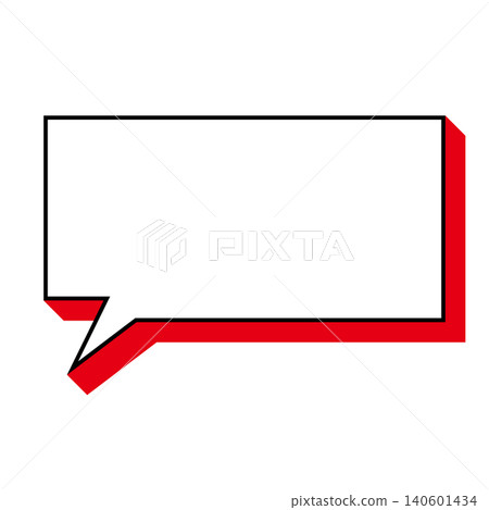 A simple, horizontally oriented rectangular speech bubble illustration (with a white background). A simple, horizontally oriented rectangular speech bubble illustration (with a white background). 140601434