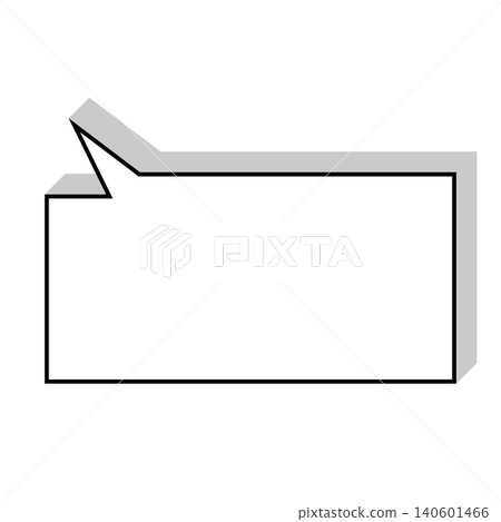 A simple, horizontally oriented rectangular speech bubble illustration (with a white background). A simple, horizontally oriented rectangular speech bubble illustration (with a white background). 140601466