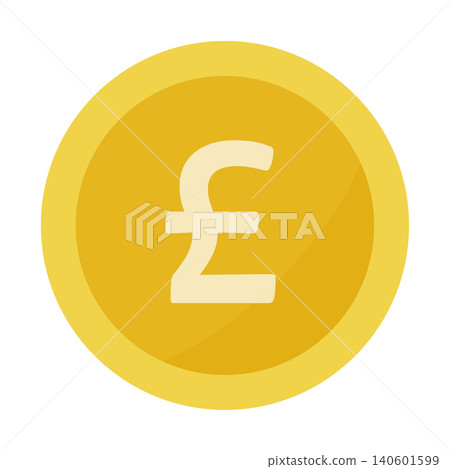 £ (pound) Money icon, gold, simple, coin £ (pound) Money icon, gold, simple, coin 140601599
