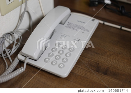 Landline phone in the hotel room Landline phone in the hotel room 140601744