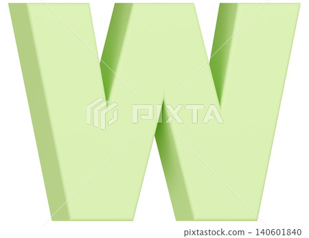 3D材質_字母_淺綠色 140601840
