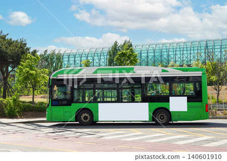 Bus on the road in Seoul, Bus billboards Bus on the road in Seoul, Bus billboards 140601910