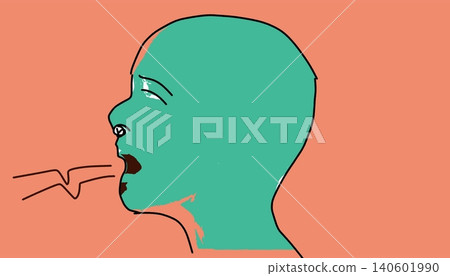 Green Profile Speaking Aggressive Communication Expression and Conflict Concept 140601990
