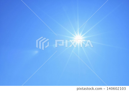 Blue sky and sun, direct sunlight, free space image (fixed shot) Blue sky and sun, direct sunlight, free space image (fixed shot) 140602103