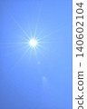 Blue sky and sun, direct sunlight, free space image (fixed shot) 140602104