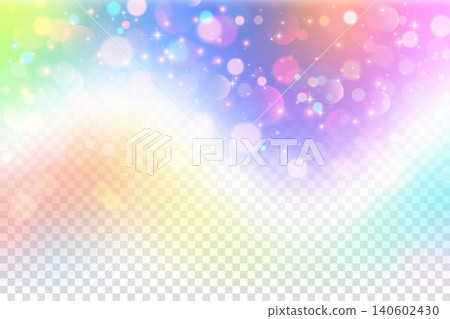 Rainbow prism light background with dreamy holographic texture and soft transparent gradient. Pastel gradient with glitter bokeh and twinkles. Color gradation vector illustration Rainbow prism light background with dreamy holographic texture and soft transparent gradient. Pastel gradient with glitter bokeh and twinkles. Color gradation vector illustration 140602430