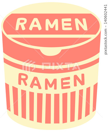 Instant ramen illustration vector material Instant ramen illustration vector material 140602441