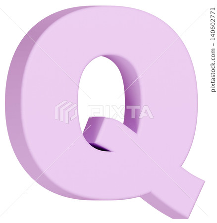 3D材質_字母_Q_紫色 3D材質_字母_Q_紫色 140602771