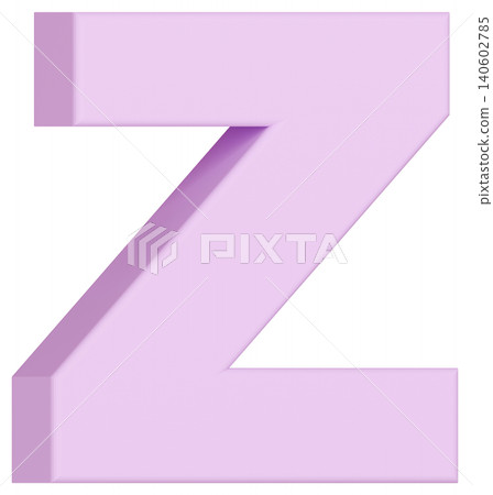 3D材質_字母_Z_紫色 3D材質_字母_Z_紫色 140602785