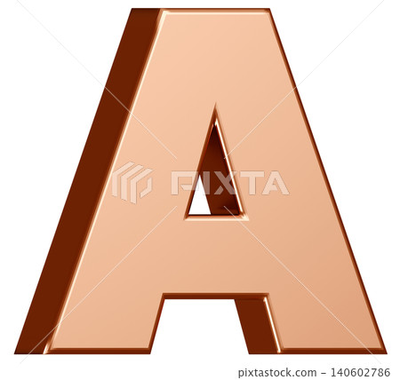 3D材質_字母A_金色 3D材質_字母A_金色 140602786