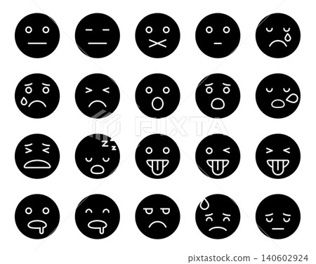 Emoji Icon Set - Glyph Emoji Icon Set - Glyph 140602924