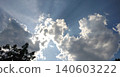 Sky with cloude and sun, summer day background  140603222