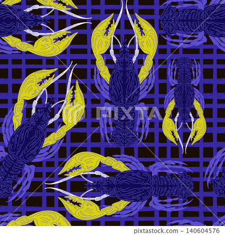 seamless pattern with shrimp seamless pattern with shrimp 140604576