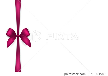 Vector 3d Ribbon with Bow for Gift Decoration and Packaging Design. Pink Ribbon for Celebration, Event and Invitation. Pink Ribbon Illustration for Holiday Card, Present Wrapping, Festive Template Vector 3d Ribbon with Bow for Gift Decoration and Packaging Design. Pink Ribbon for Celebration, Event and Invitation. Pink Ribbon Illustration for Holiday Card, Present Wrapping, Festive Template 140604580