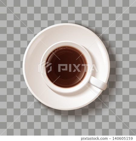 coffee cup empty and with coffee. Ceramic cup or mugs with a saucer, top view. coffee mug with hot drink. Eps 10 coffee cup empty and with coffee. Ceramic cup or mugs with a saucer, top view. coffee mug with hot drink. Eps 10 140605159