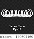 Piano Keyboard, key. Musical background. Melody. Instrument. Set. Sound. Classical instrument. Eps 10. Synthesizer, club 140605160