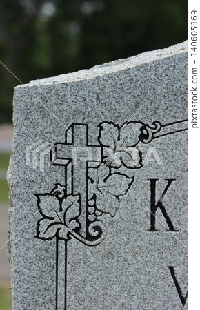 Close up of Historic Headstone With Cross in Rural East TX Cemetery Close up of Historic Headstone With Cross in Rural East TX Cemetery 140605169