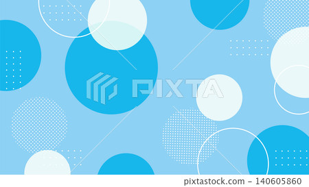 藍色背景上的抽象圓形圖案 藍色背景上的抽象圓形圖案 140605860
