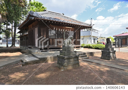 A Walk Through Iwatsuki: Kanpaku Shrine - Komainu (guardian lion-dogs) and the Shrine Building A Walk Through Iwatsuki: Kanpaku Shrine - Komainu (guardian lion-dogs) and the Shrine Building 140606143