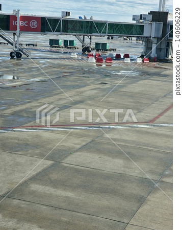 Buenos Aires, Argentina - April 21, 2026: Runway and taxiway infrastructure at Ezeiza International Airport 140606229