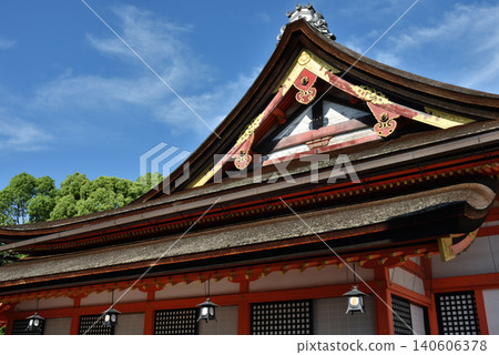 Yasaka Shrine, main hall, viewed from the west side (Higashiyama Ward, Kyoto City) 140606378