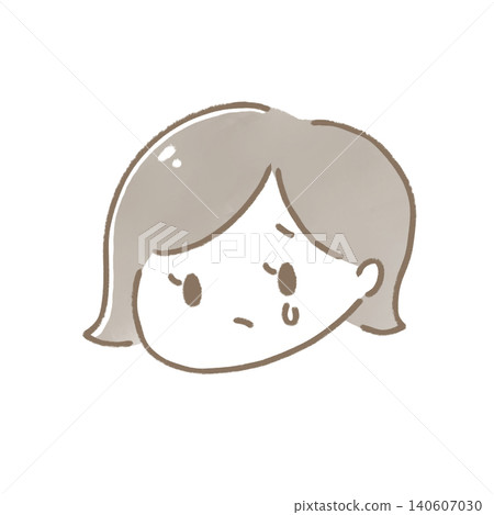 Illustration of a woman crying Illustration of a woman crying 140607030