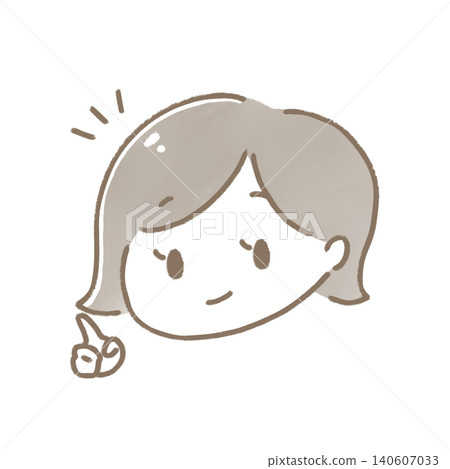 Illustration of a woman pointing Illustration of a woman pointing 140607033