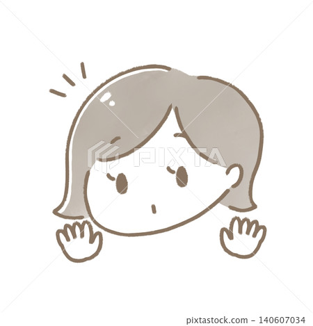 Illustration of a surprised woman Illustration of a surprised woman 140607034