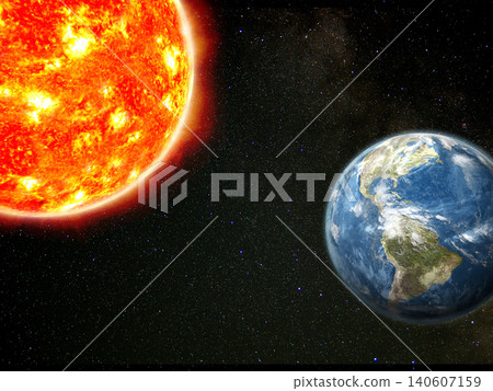 太陽和地球，美洲大陸 140607159